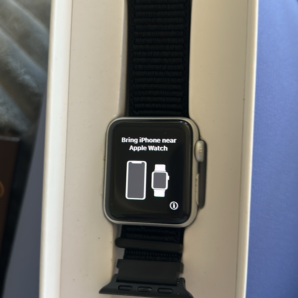 Apple Silver Smartwatch Rear Case with Sensor Window and Crown Cutout - Picture 4 of 4